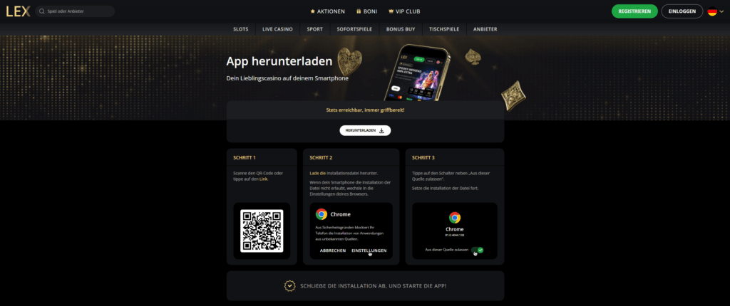 Lex Casino App